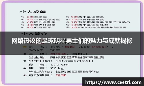 网络热议的足球明星男士们的魅力与成就揭秘